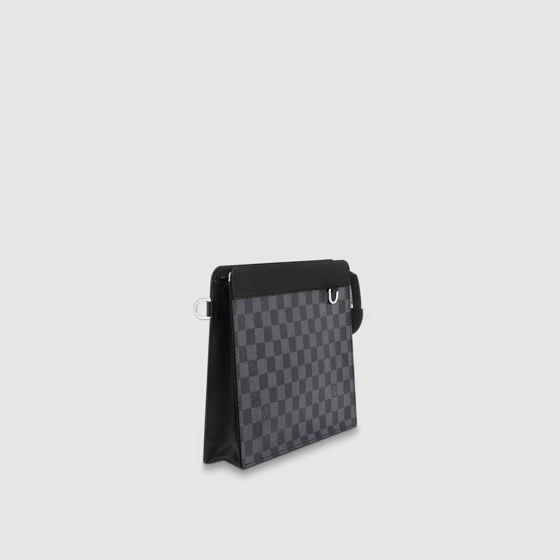 Túi Louis Vuitton Standing Pouch Nam Xám